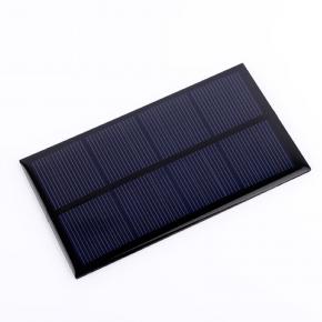6V 1W 110X60MM Customized mini epoxy Solar Panel for charging Li-ion battery 