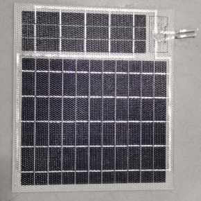 Semi flexible bifacial ETFE solar panel 250x270mm